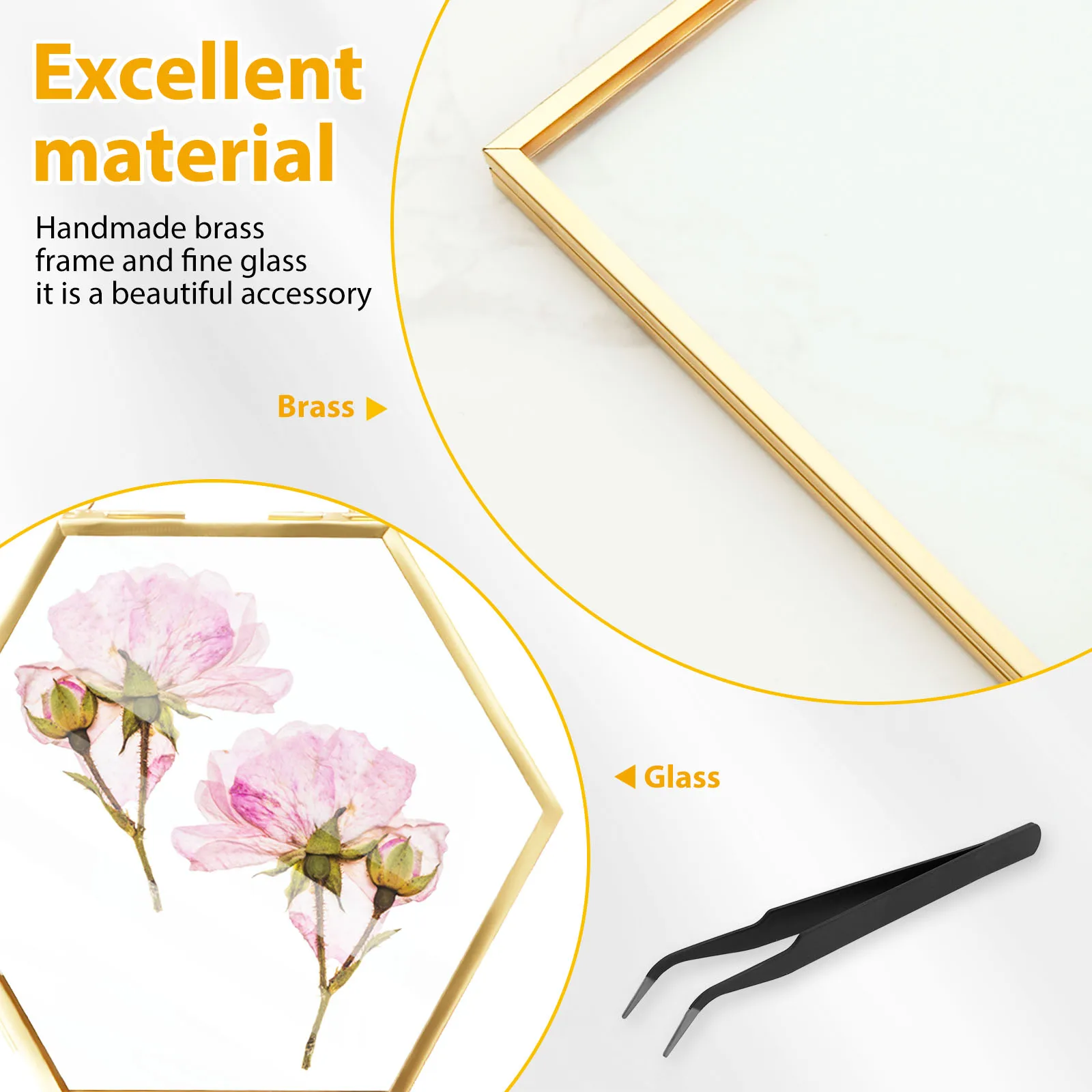 Glass Flower Frame Pressed Flowers