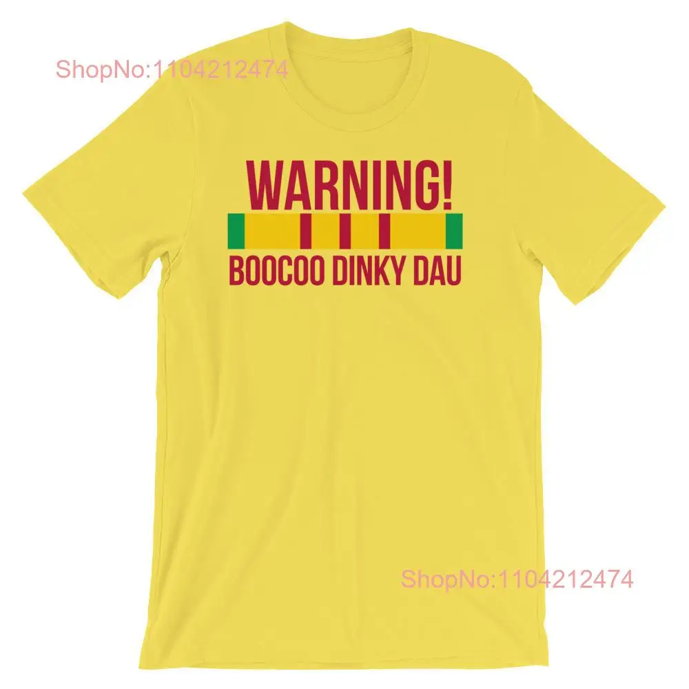 Vietnam Veteran T Shirt Boocoo Dinky Dau long or short sleeves