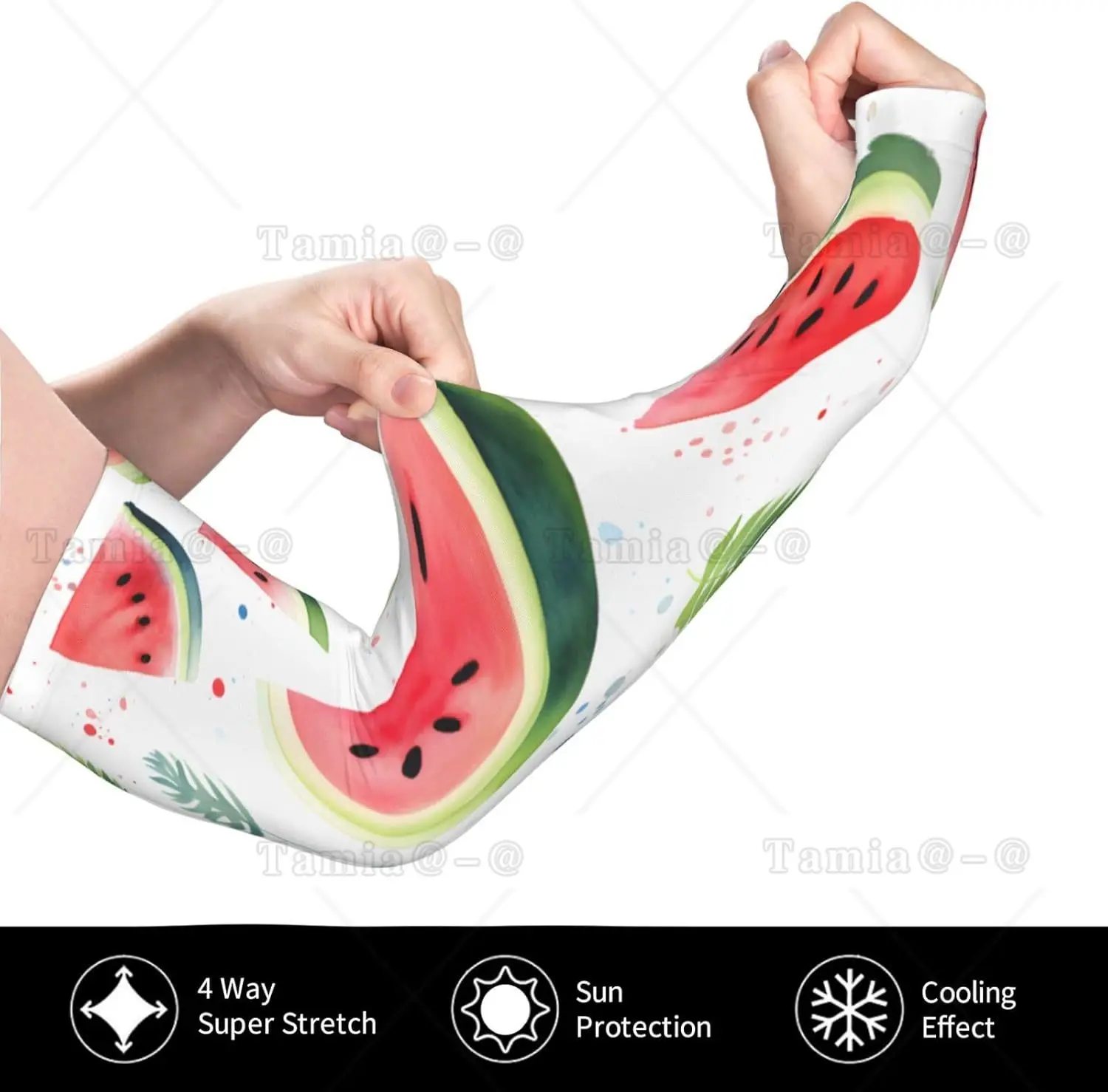 Садовые рукава, акварельные арбузные рукава для мужчин и женщин, дышащие, для закрытия рук, защита от солнца