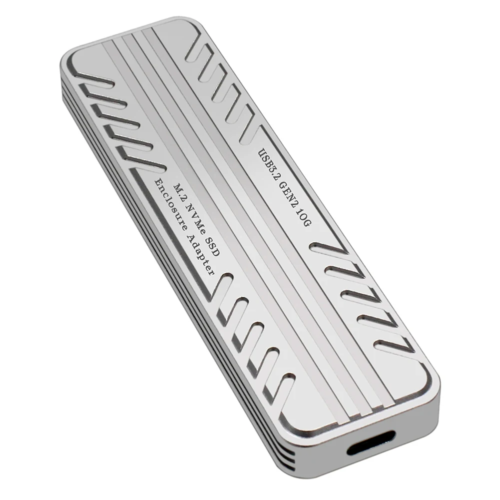 M.2 NVMe محرك الحالة الصلبة الضميمة الخارجية USB 3.2 Gen2 القرص الصلب الضميمة القرص الصلب الخارجي ل SSD 2230/2242/2260/2280