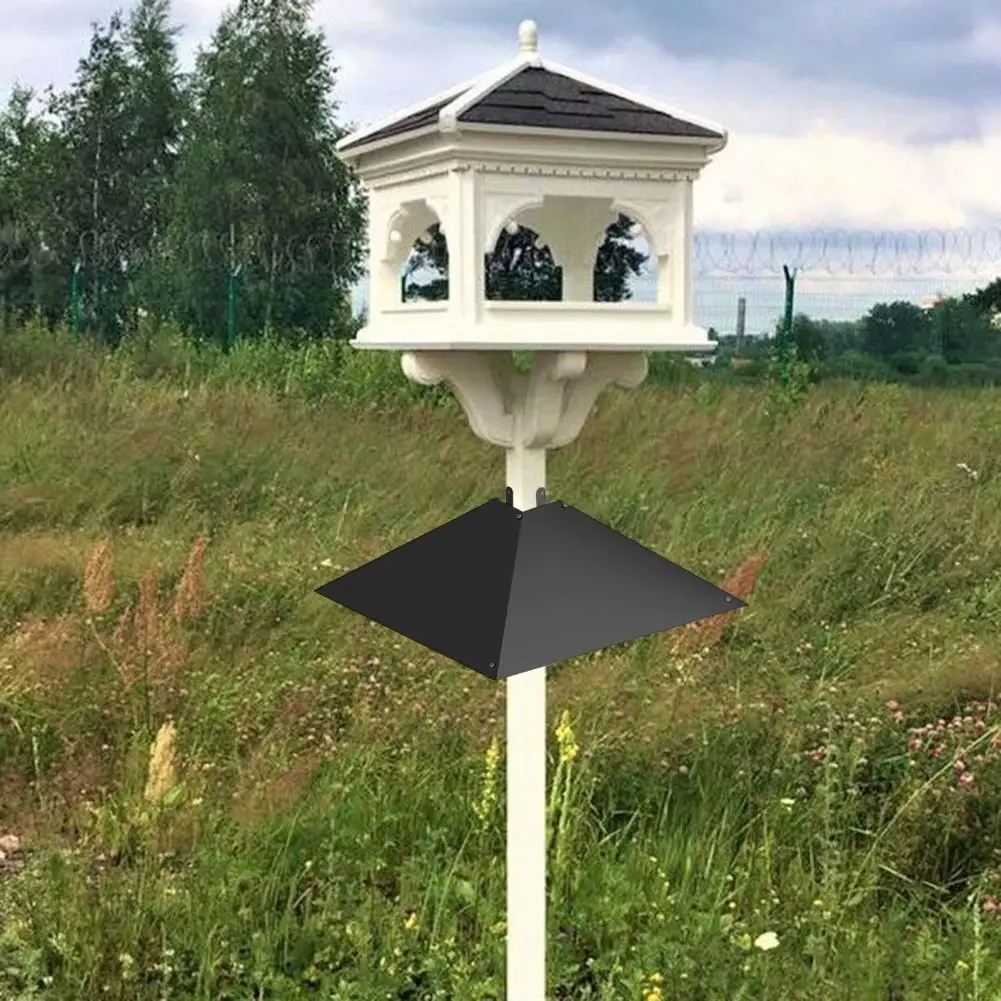 Anti-squirrel Baffle for 4x4 Poles Squirrel Baffle for Bird Feeder Pole Metal Guard to Deter Squirrels Raccoons from Bird Houses