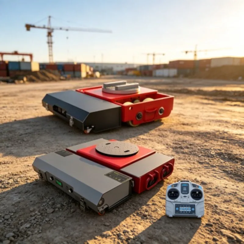 All-Terrain Electric Tank Trolley, Heavy Load Mover & Remote Control Transporter – 360° Rotating with Straight Lifting