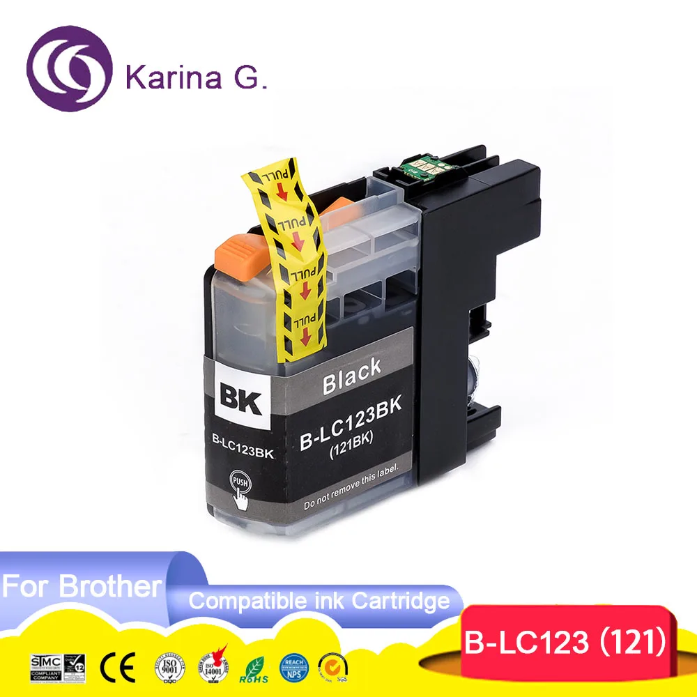 Imagem -03 - para Cartucho de Tinta Irmão Lc123 Lc121 Terno para Dcp-j4110dw J132w J152w J552dw J752dw J172w Mfc-j4410dw J4510dw J870dw J245 16x