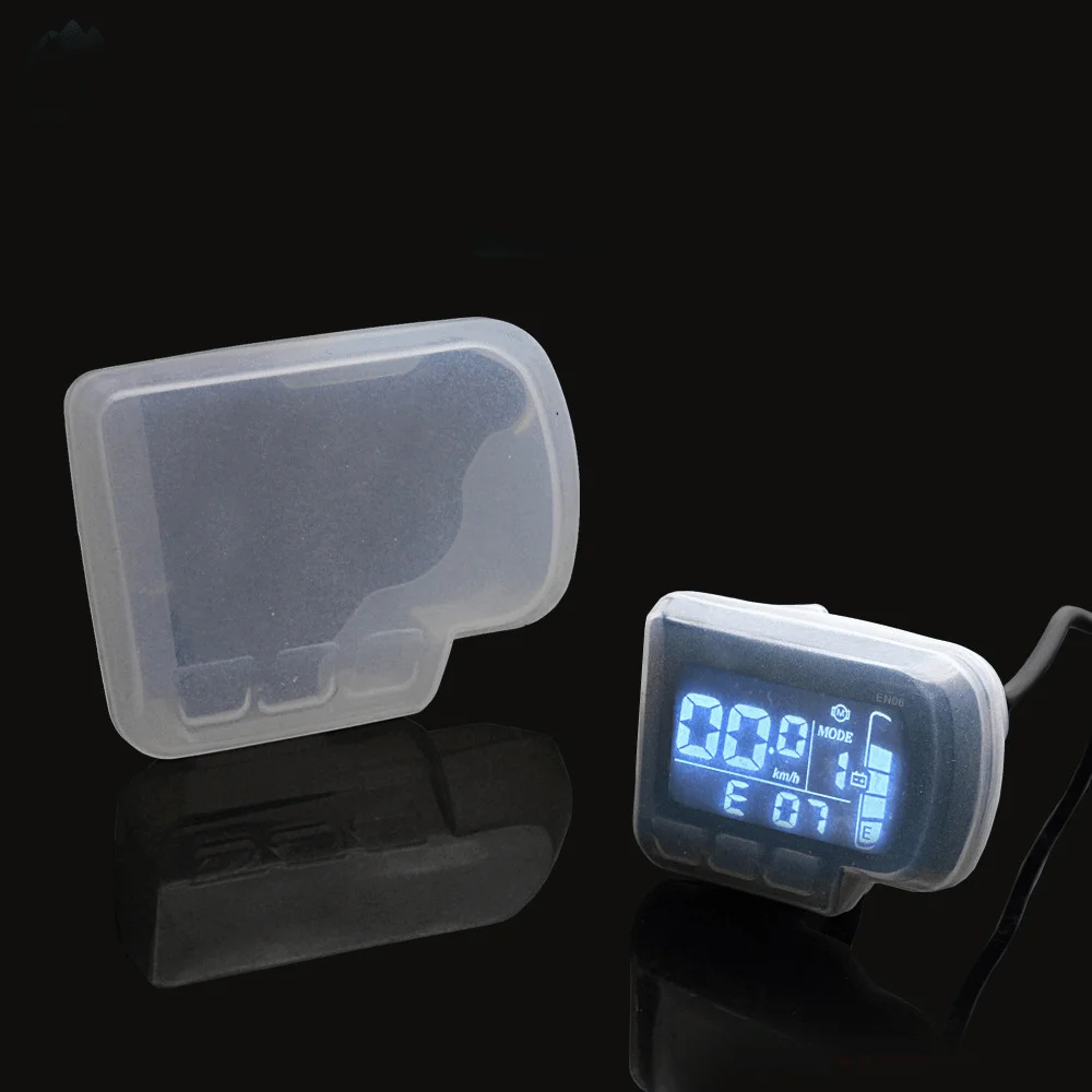 

Transparent Electric Bike Display Cover Rain Proof Waterproof E-Bike Monitors Screen Guard Silicone Dustproof for EN06