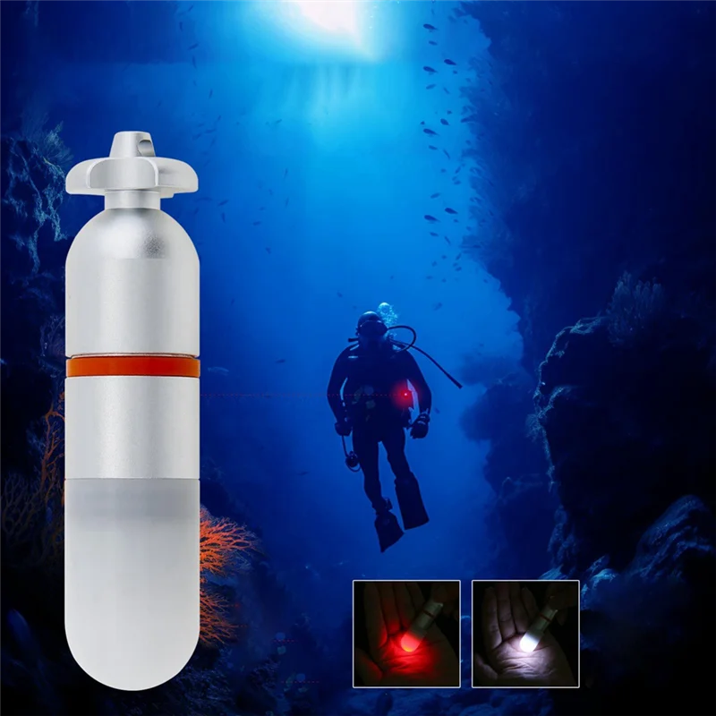 

A36T-Dive стробоскопический маяк для дайвинга, сигнальный светильник для дайвинга, мини-подводный светильник для акваланга, 150 м, светодиодный ночной красный, 1 шт.