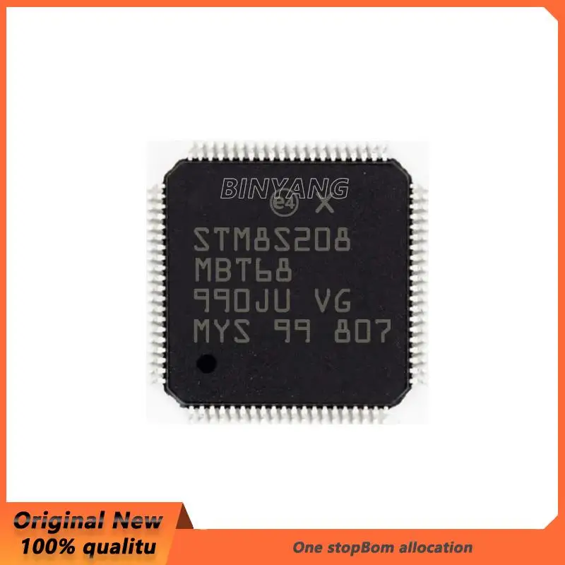 5 buah/lot 100% baru Chipset STM8S208 MBT6B Chipset QFP-80