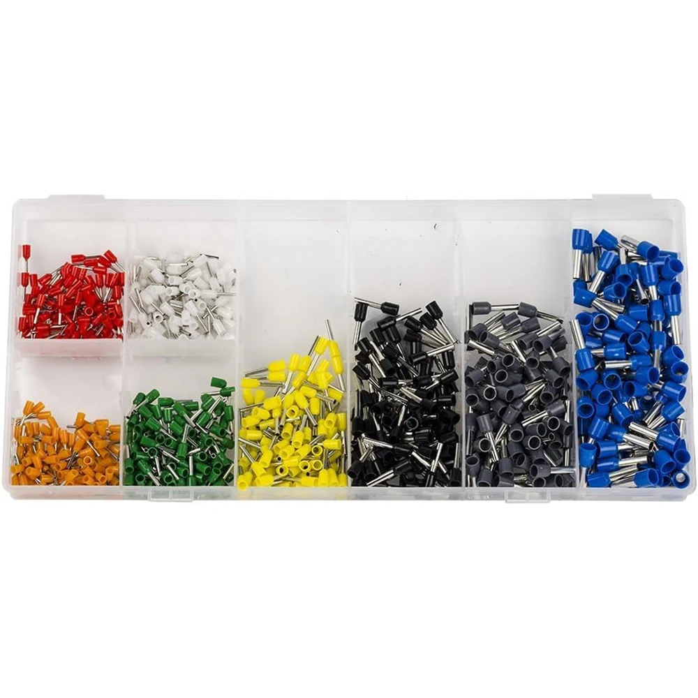 Wire ferrules Kits 800pcs pin terminals, Insulated Cord End Terminal Bootlace Cooper Ferrules 22-10AWG Kit