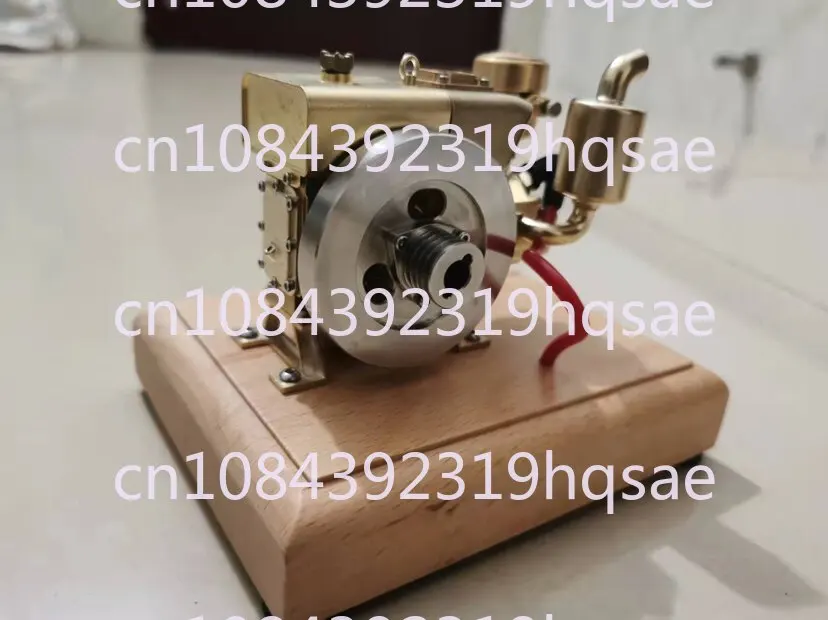 Mini Brass Single Cylinder Horizontal Diesel Engine Model Hand Held Tractor Seat Methanol Engine