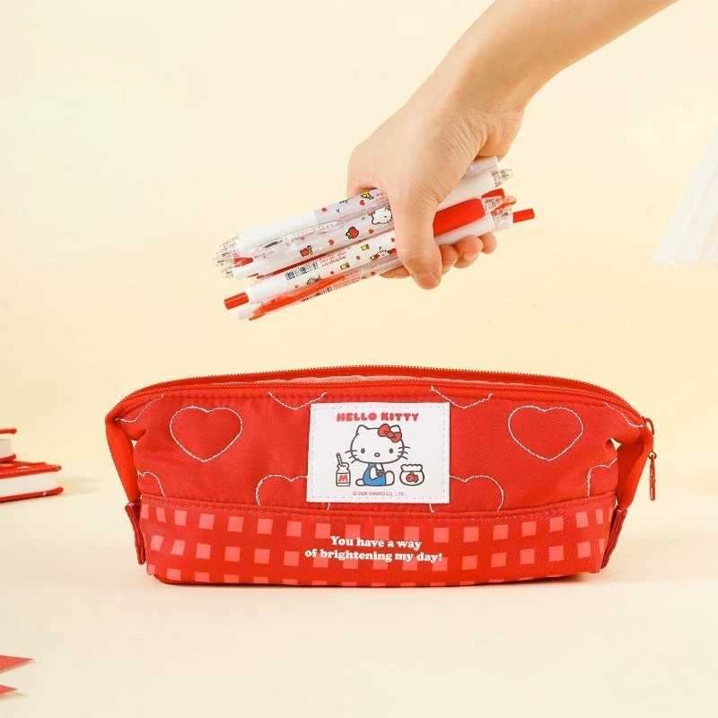 

Косметичка Hello Kitty, женская косметичка, сумка-клатч Kawaii, дорожный органайзер для макияжа, женский набор для туалетных принадлежностей, чехол для помады