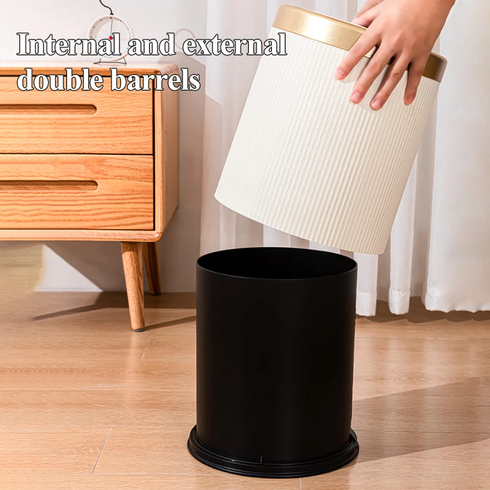 10L Light Luxury Smart Sensor Trash Can For Bathroom Kitchen Automatic Sensor Trash Bin With inner barrel Electric Wastebasket