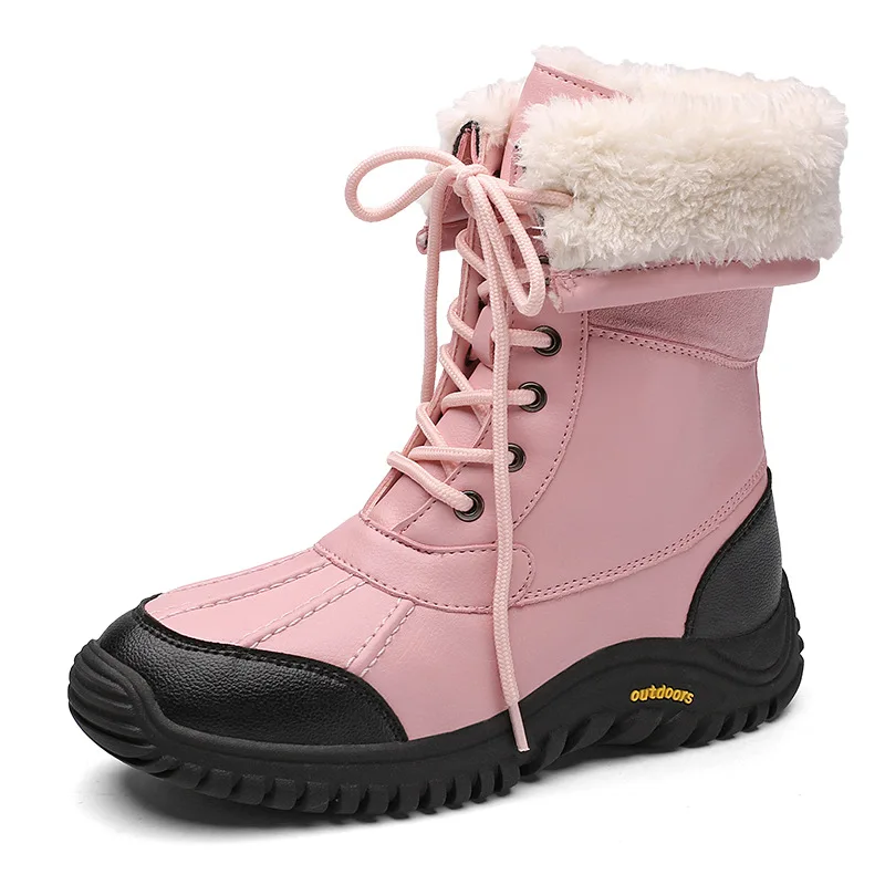 

Winter Warm Women's Boots Outdoor Anti-slip Snow Boots Travel Hiking Boots