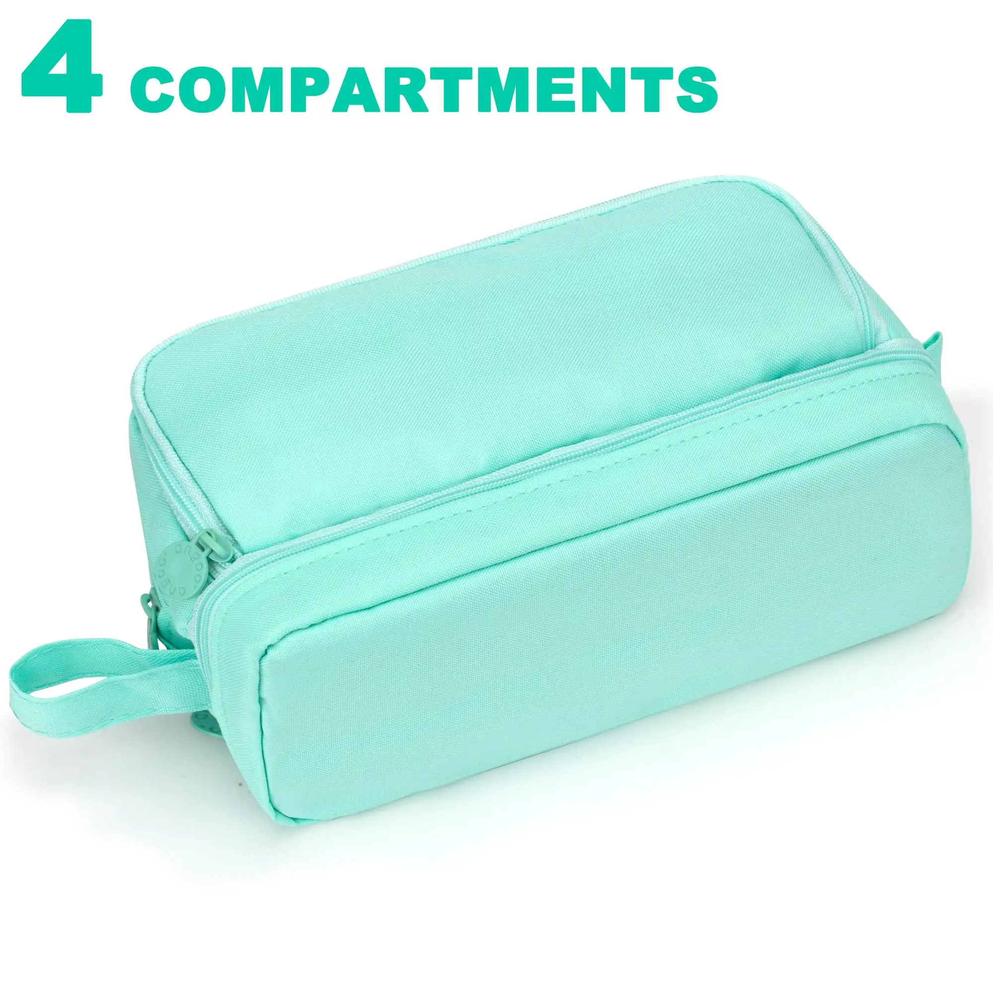 Large-Capacity Portable Pencil Case Minimalist Multi-Compartment Pencil Case Stationery Organizer Desktop Storage Pouch