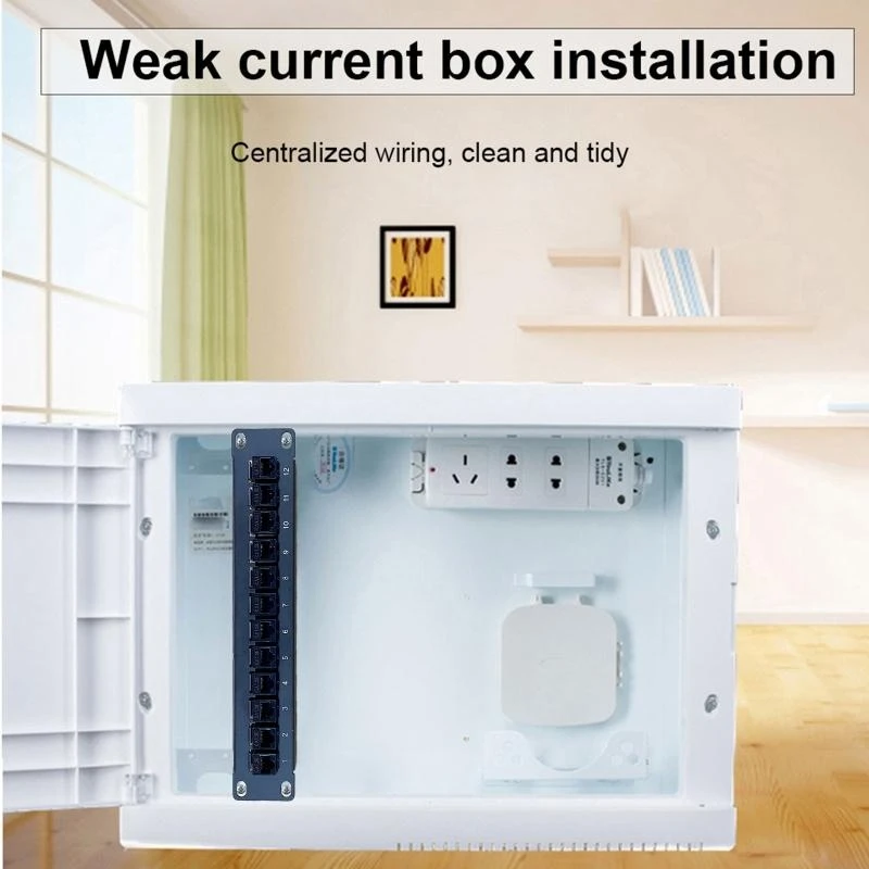 090F WALLMOUNT /Rackmount 1U Ethernet Patch Pann