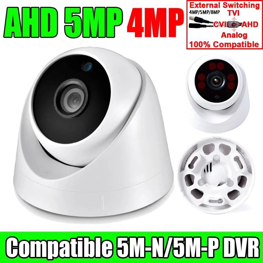 

6Led Array 5.0MP Security CCTV AHD Dome Camera 4in1 Ball 5M-N 4MP FULL Digital HD indoor infrared night vision For Home Video