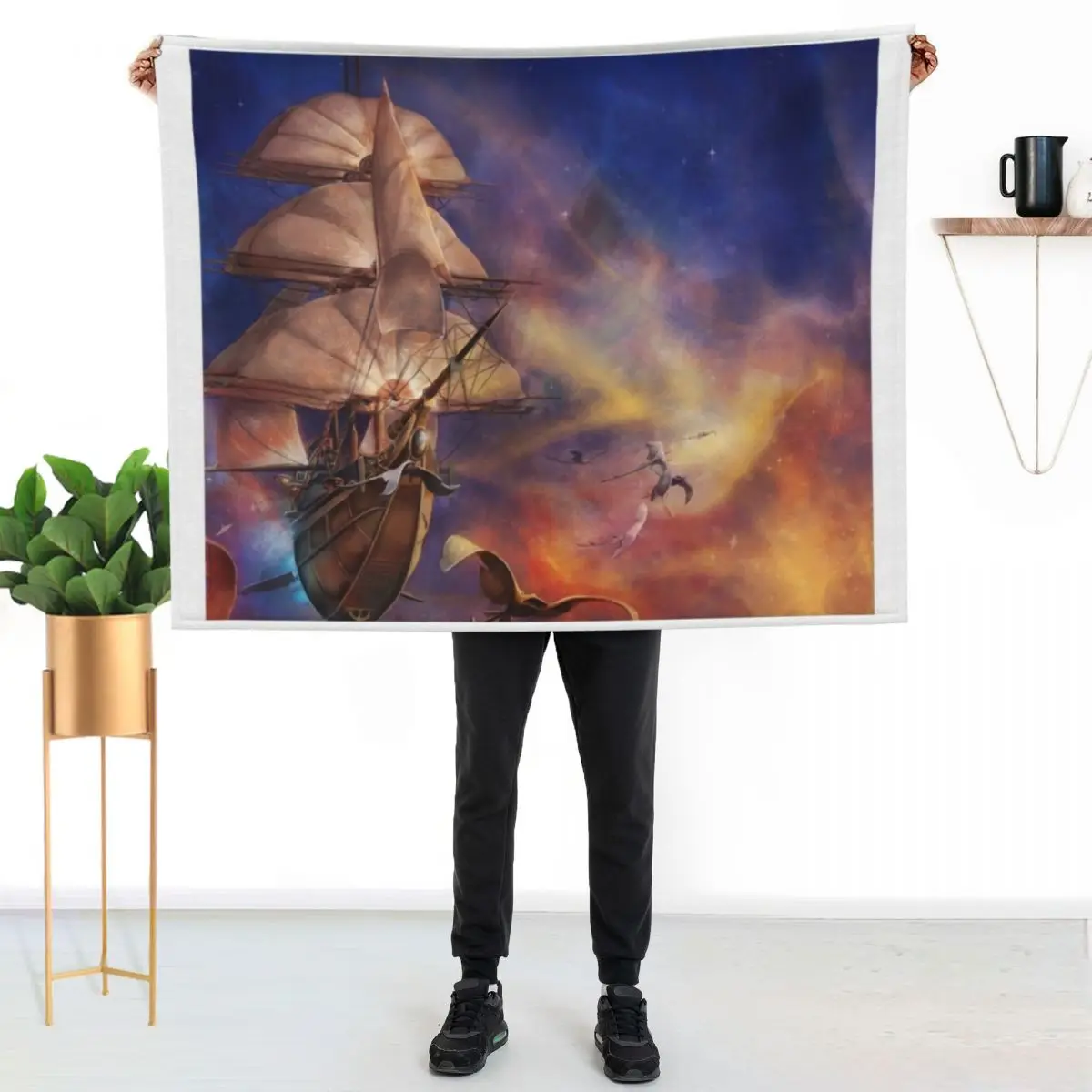 

Treasure Planet Throw Blanket Plush Fuzzy Cozy Blanket for Couch Sofa
