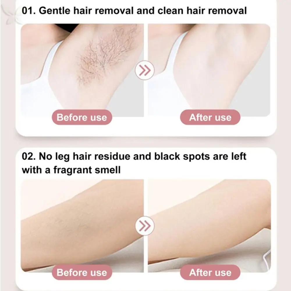 كريم إزالة الشعر المرطب غير المهيج، كريم إزالة الشعر الناعم غير المؤلم، مزيل الشارب، الجمال #4