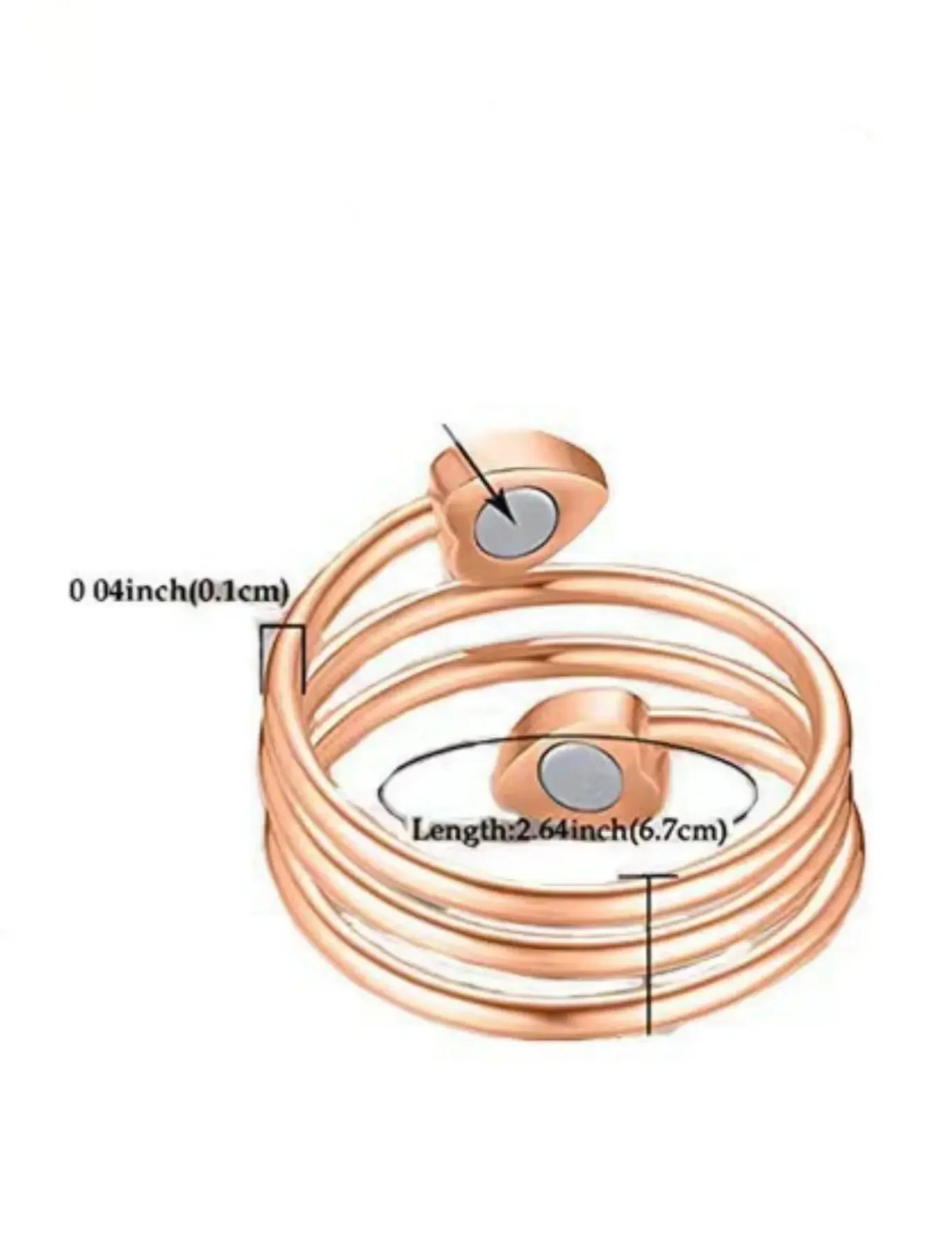 2pcs Copper Heart Shaped Rings for Women, 99.99% Pure Copper Magnetic Thumb Ring, Open Heart Ring, Lymphatic Jewelry Gifts, Charm Bracelets, Essential Accessories, Copper Statement Ring, Beautiful Rings