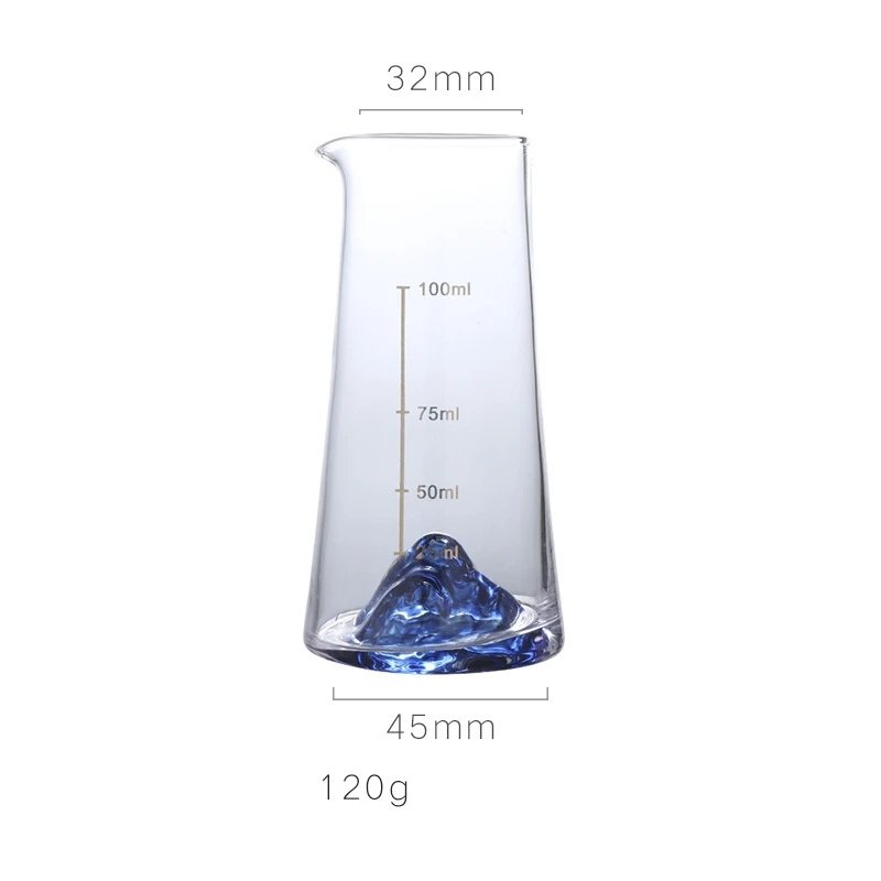 Crystal Liquor Vodka Shot Glass Blue Mountain Wine Glasses Whiskey Glass Spirits Japanese Sake Korean Soju Brandy Shot Cup