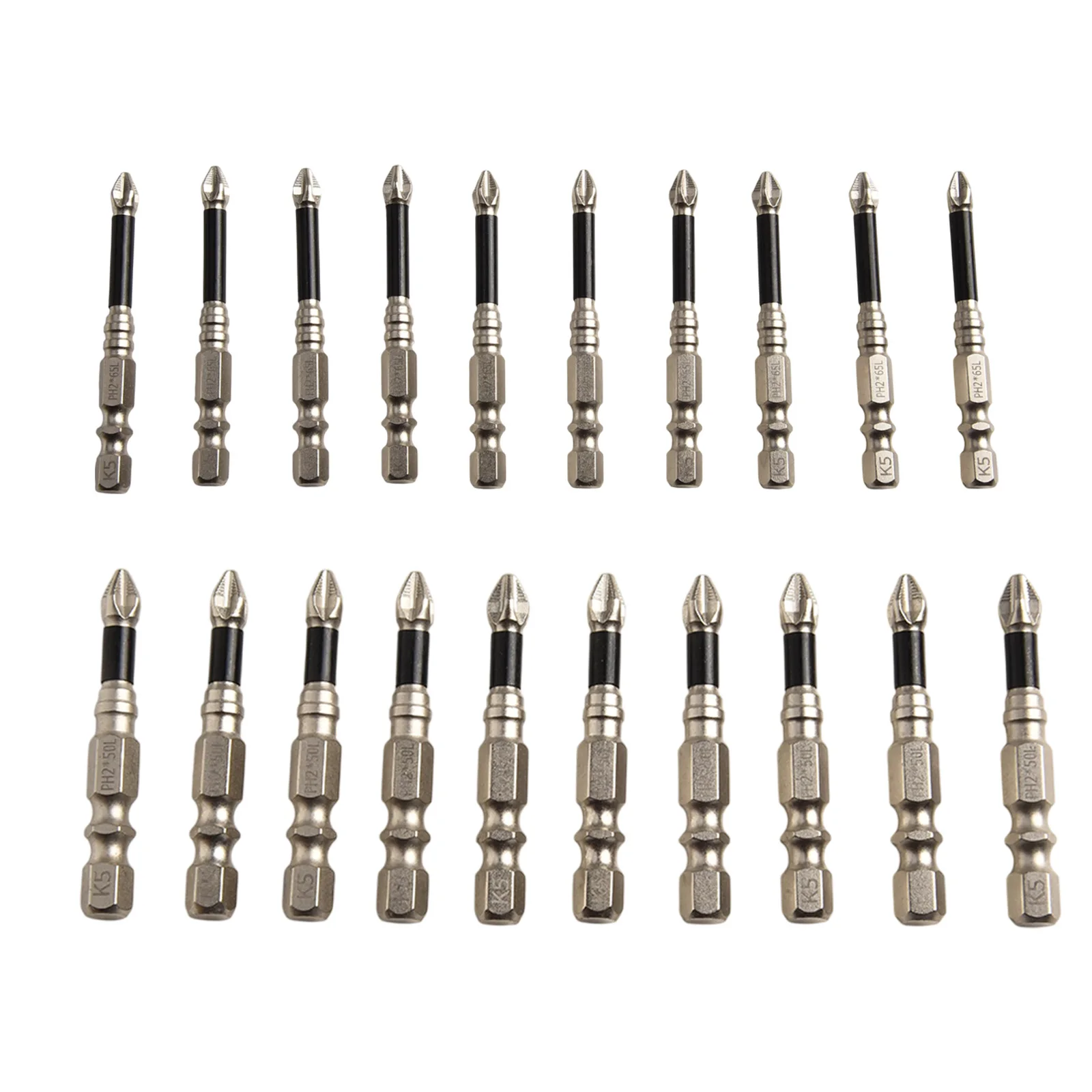 

10pcs Screwdriver Bit 50/65/70/75/90/100/120/150mm Alloy Steel Anti-Slip Cross Magnetic Long Drill Bits Hand Tools Parts