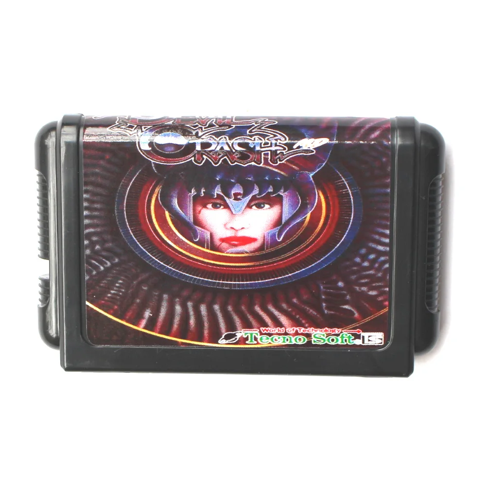 Devil Crash 16 bit MD Game Card For 16 bit Sega MegaDrive Genesis game console