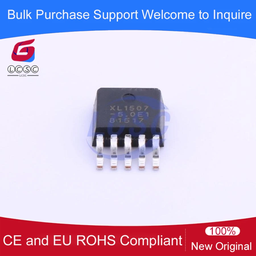10pieces/Pack XL1507-5.0E1 3A 150KHz 40V Buck DC to DC Converter TO-252-5 Step-Down Power Chip IC