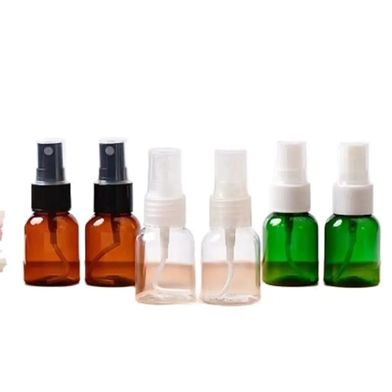 

Mist Spray Bottle Plastic Round Shoulder PET 25ML 30Pcs With Clear Cap Packaging Container Cosmetic Empty Refillable Bottles