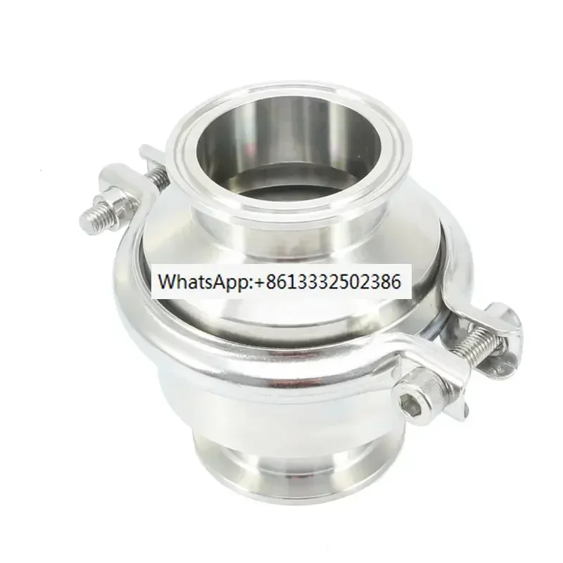 304 food hygiene grade stainless steel quick install check , one-way valve, clamp type lifting check valve