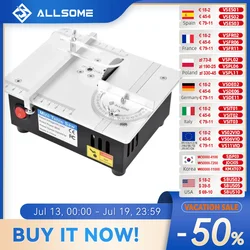 ALLSOME S3 96W Mini Table Saws Electric Bench Saw DIY Model Household Cutting Machine 775 Motor 63mm Blade