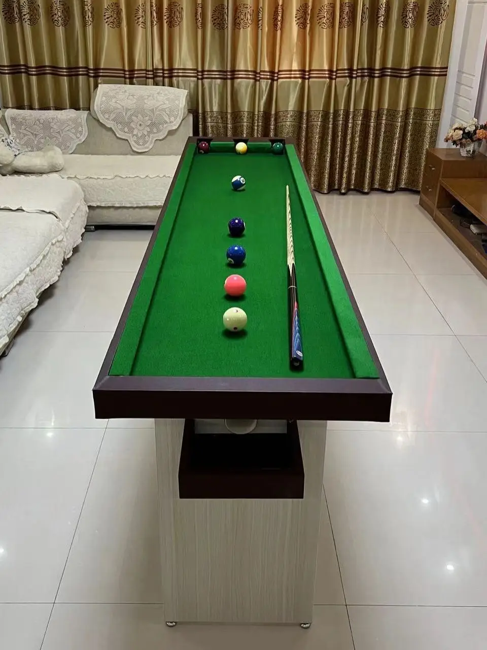 Five-point billiard training table Five-point basic skills practice artifact Adult home training Accuracy improvement table pole