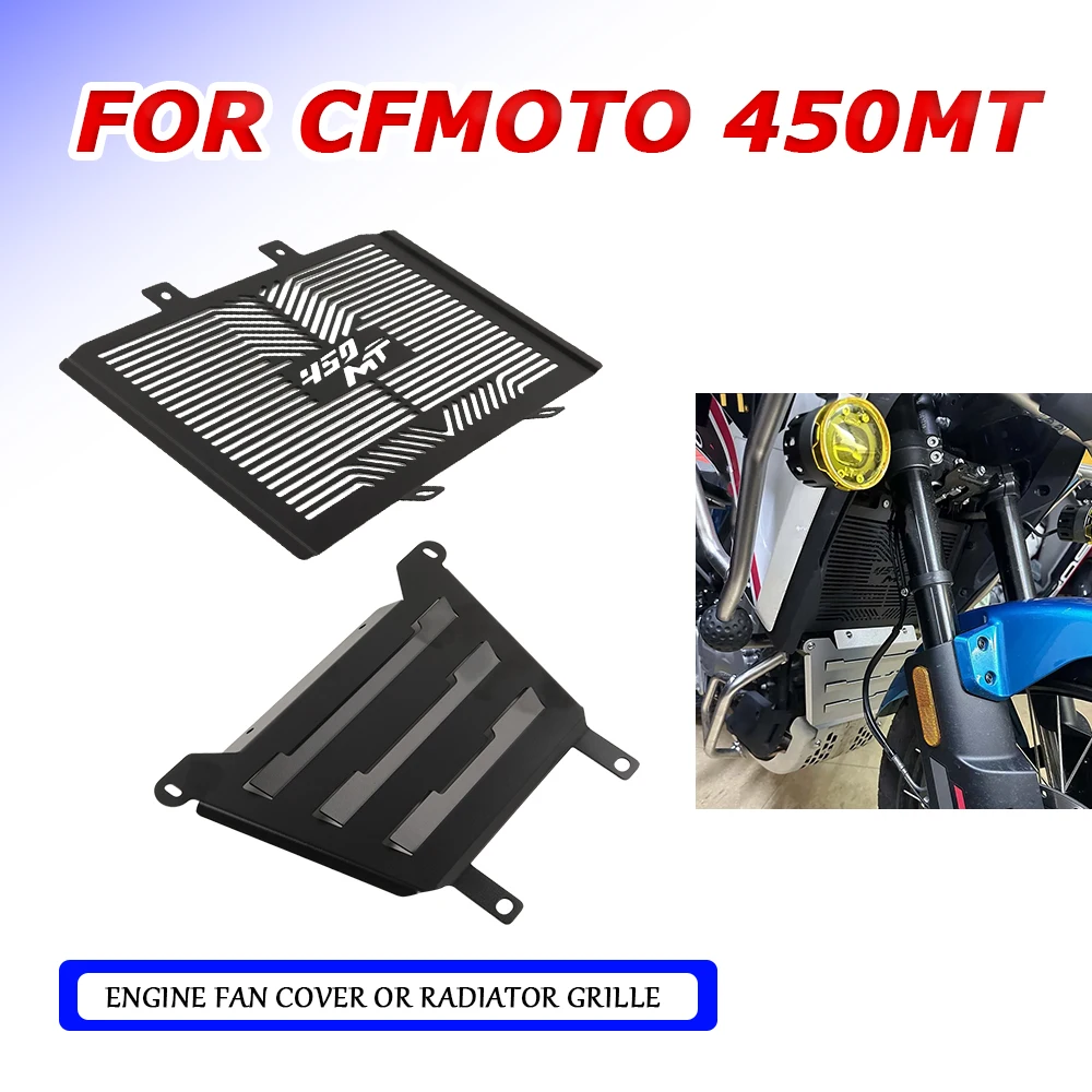 

Radiator Grille Guard For 450MT Motorcycle Engine Cover Fan Protector Crap Flap Protection For CFMOTO 450 MT MT450 2024 2025