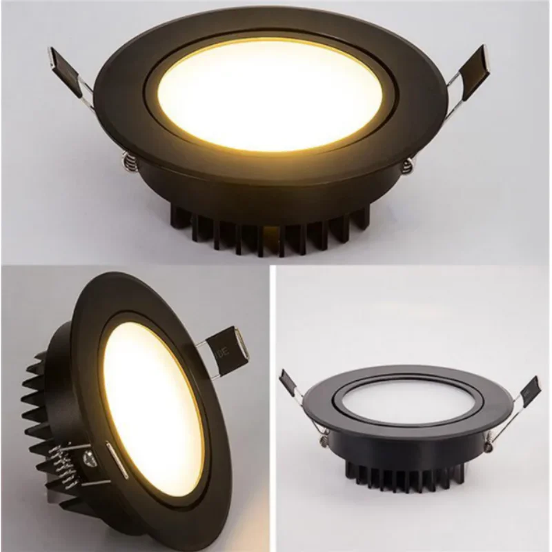 Anti-glare Led Downlights Dimmable AC220V 110V Recessed Led Ceiling Light Aluminum COB CEIL LIGHT Spot lamp