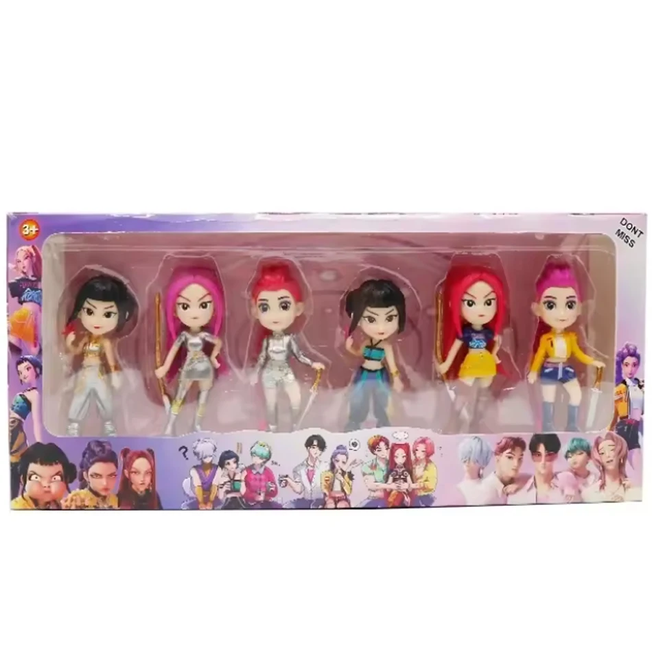 شخصية أنيمي Kpops شيطان الصيادين رومي زوي ميرا أنيمي بولي فينيل كلوريد مجموعة شخصيات الحلي المكتبية هدية للأطفال #2