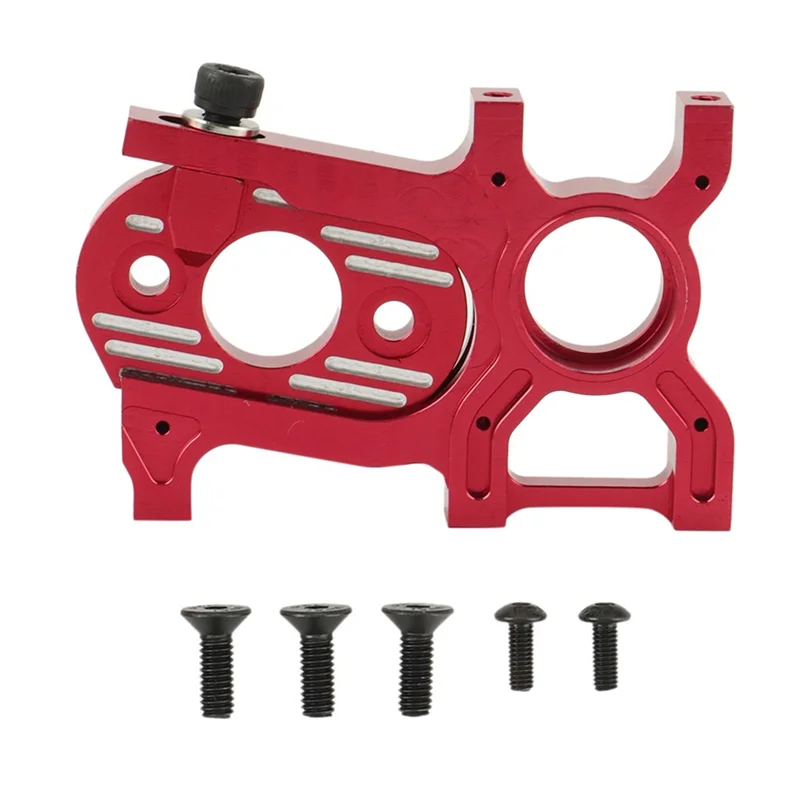 Metal Channel Lock Secure Motor Mount for Arrma 1/8 Karton Talion Outcast Typhon 6S 1/10 Senton 6S Upgrade Parts,Red