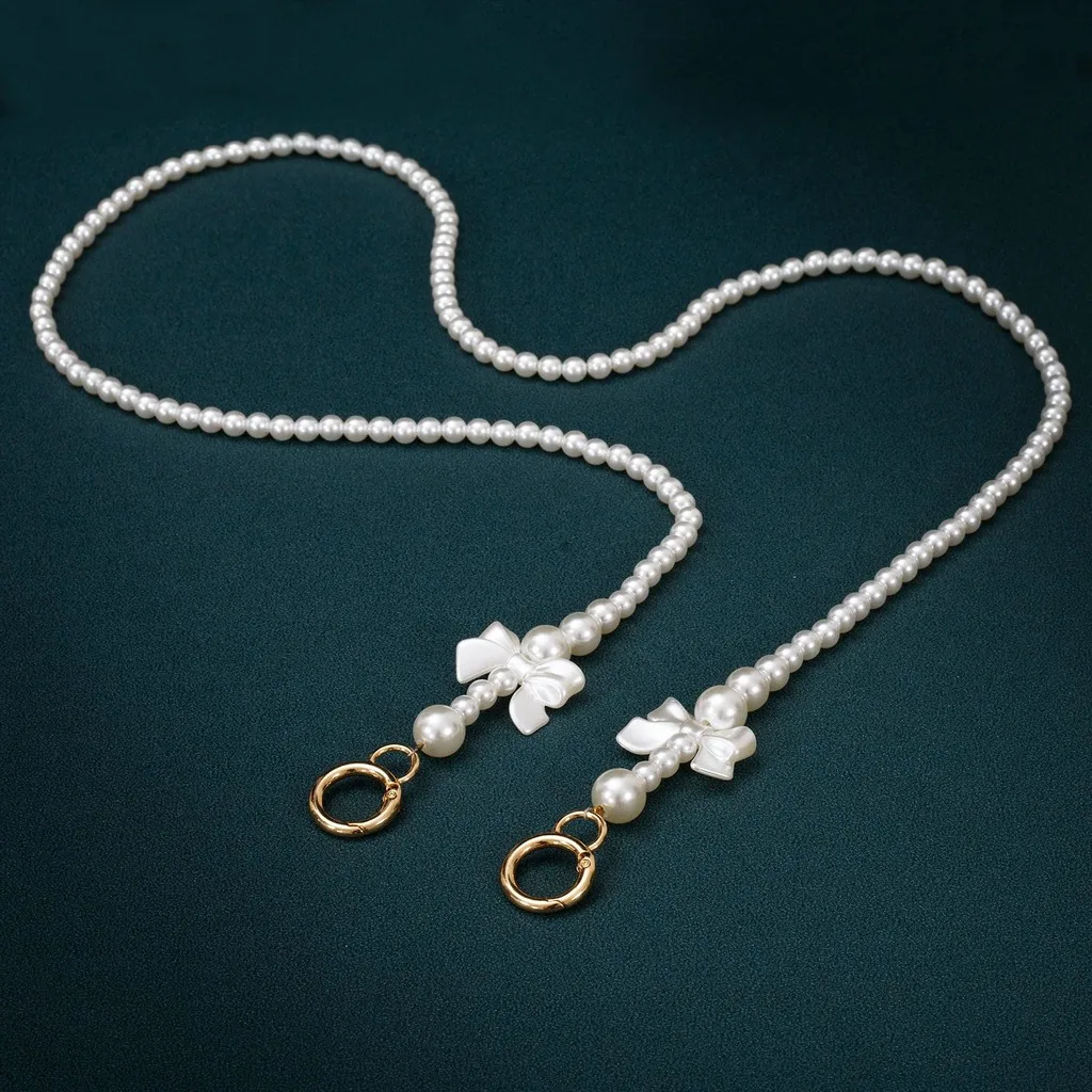 High Gloss Bag Chain Sweet  Replacement Bag Accessory Gold Clasp Bag Chain Cream For Commuting Underarm Bags Daily Travel