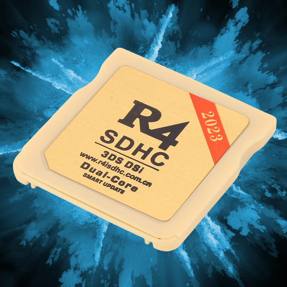 بطاقة حرق آمنة باللون الذهبي والأبيض لبطاقة الذاكرة الرقمية R4 SDHC بطاقة ألعاب الفيديو المحمولة لنينتندو 3DS
