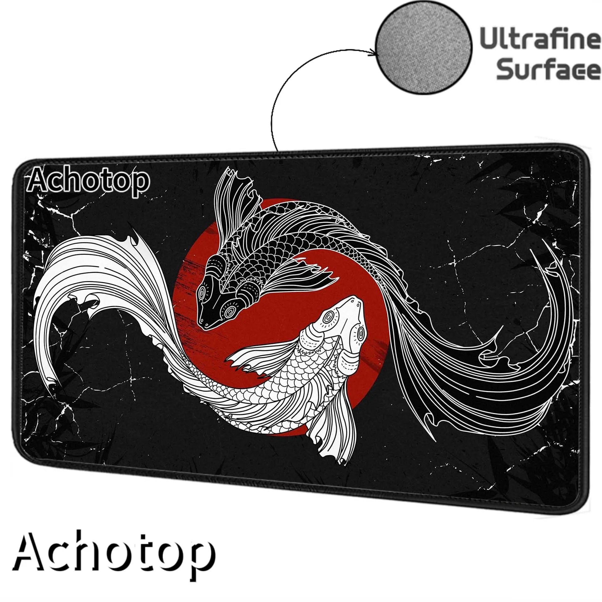 Ultrafine Surface Japanese Koi Mousepad Gamer Mouse Pad Gaming Desk Mat Alfombrillas de ratón Mouse Mat Keyboard Pads 90x40cm