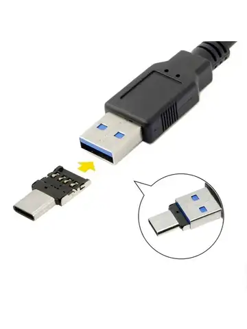 5PCS Universal Type-C to USB 2.0 OTG Adapter Connector Android for Cell Smartphone Tablet Cable Adapter