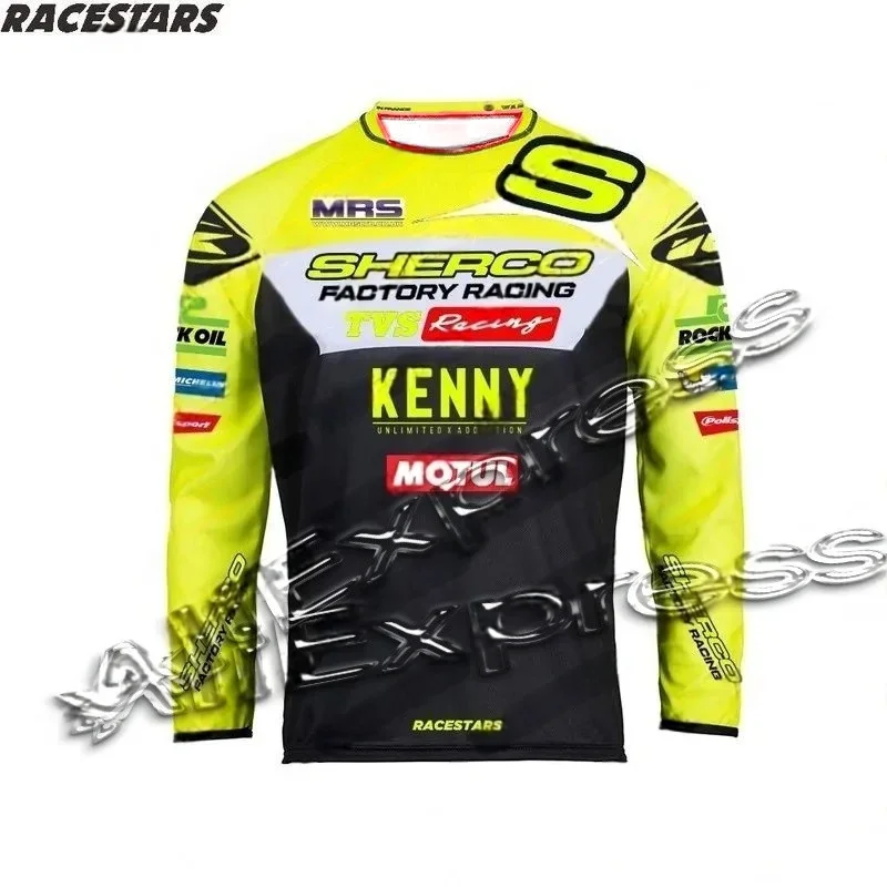 

SHERCO 2023 Long Sleeve Cycling Wear Downhill T-shirt Motocross Enduro Moto Bicycle Jersey MTB MX Mountain Dirt Bike Racing Gear
