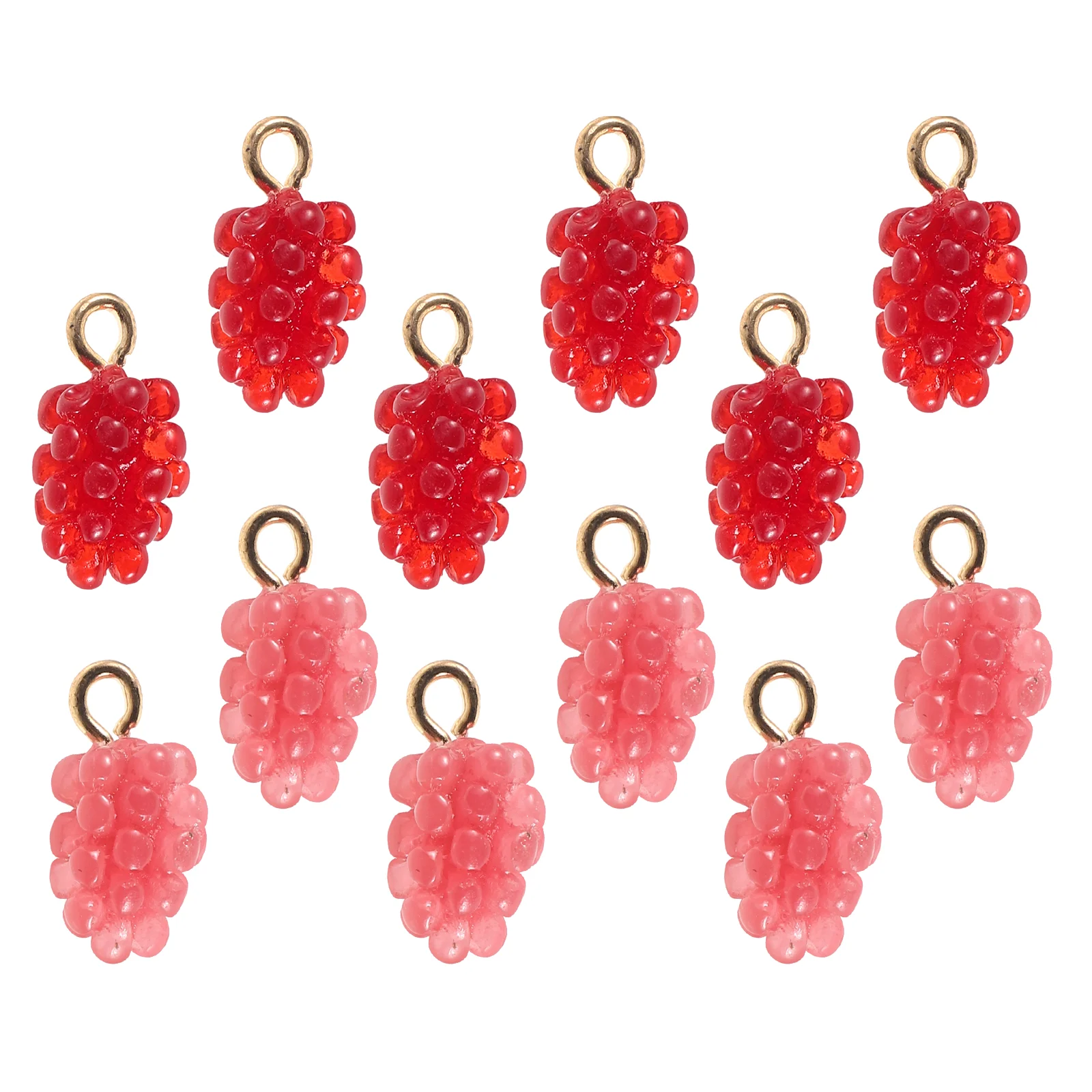 12 Pcs Grape Accessories DIY Jewelry Accessory Necklace Charm Resin Pendant Pendants Charms Ornaments for Crafts