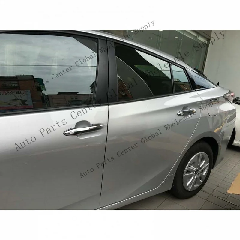L+ Chrome Door Handle Cover Trim for 2016-2018 Toyota Prius XW50 Smart Keyhole