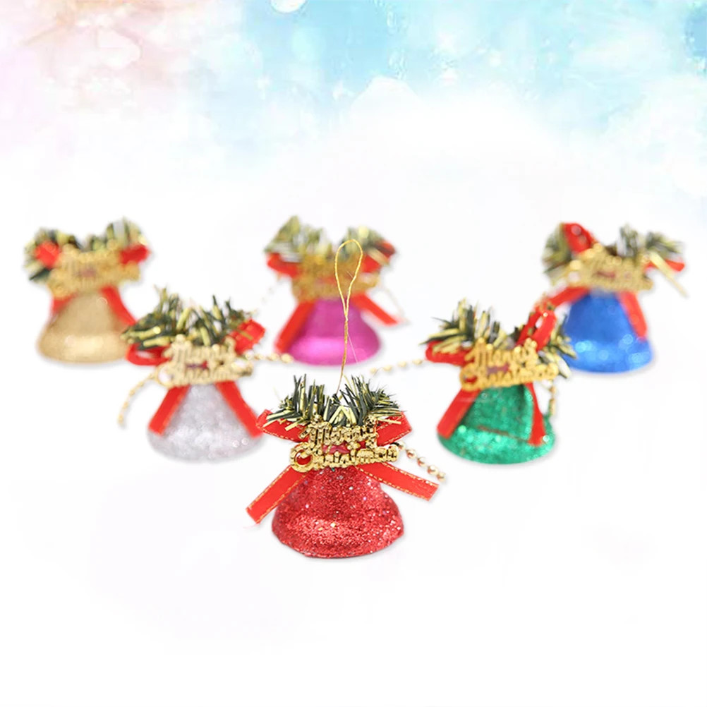 

6PCS Christmas naments Premium Material Cartoon Design Tree Decoration Hanging Pendant Home Store Hotel Restaurant Craft Sewing
