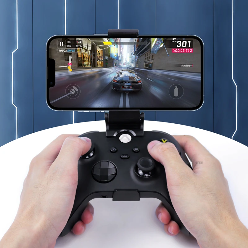 Xbox 시리즈 S X 컨트롤러 마운트 홀더와 호환되는 휴대폰 클립 스탠드 Xbox 시리즈 S/X 게임패드용 핸들 브래킷 썸네일 6