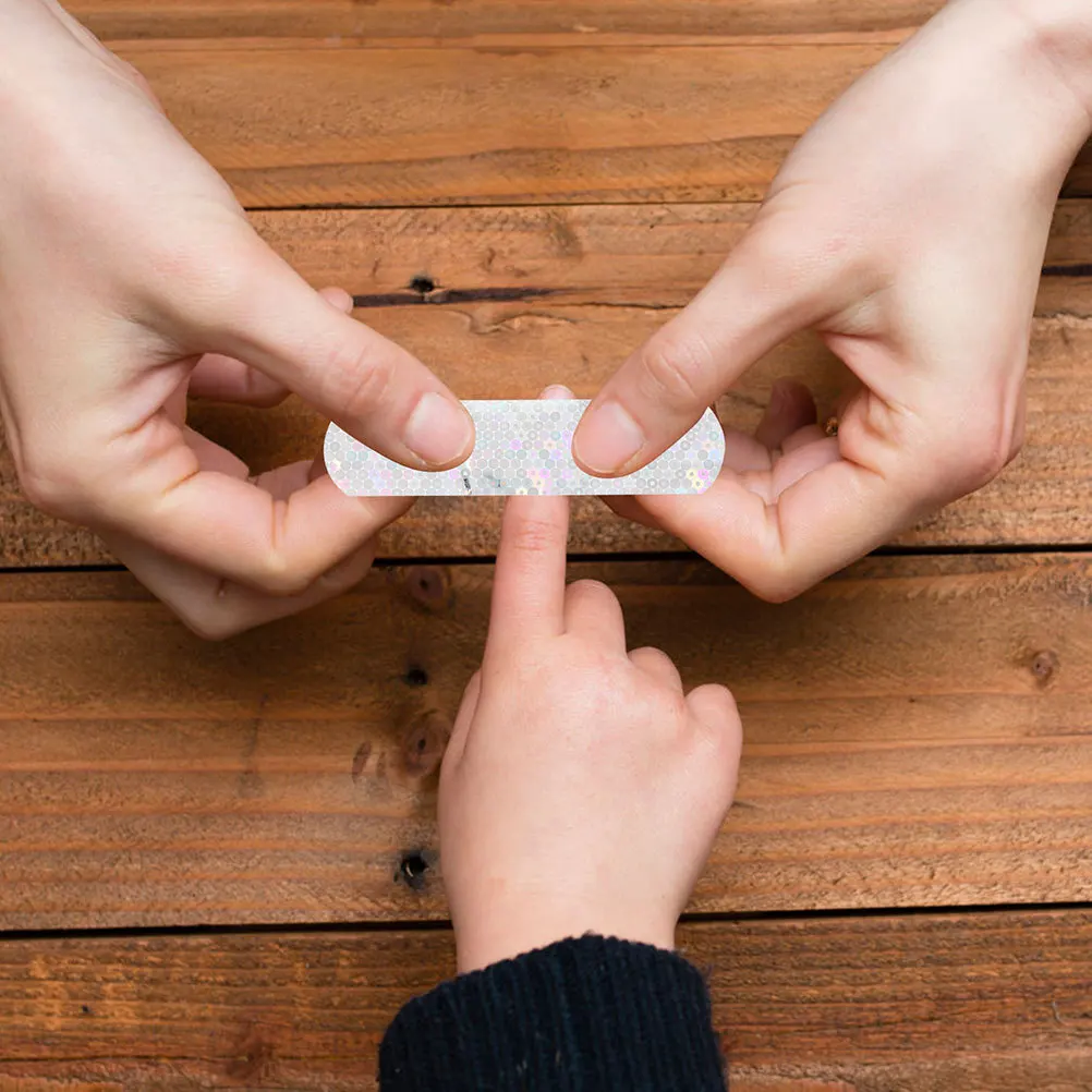 50 قطعة من الضمادات اللامعة المقاومة للماء بتصميم ليلي ملون لاصق يغطي ضمادة واقية قابلة للتنفس لـ #1