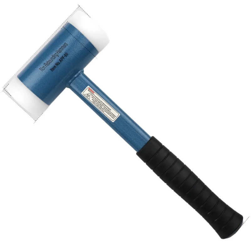 Rubber Hammer Solid Shockproof Non-elastic Rubber Mounting Hammer Plastic Nylon Tools