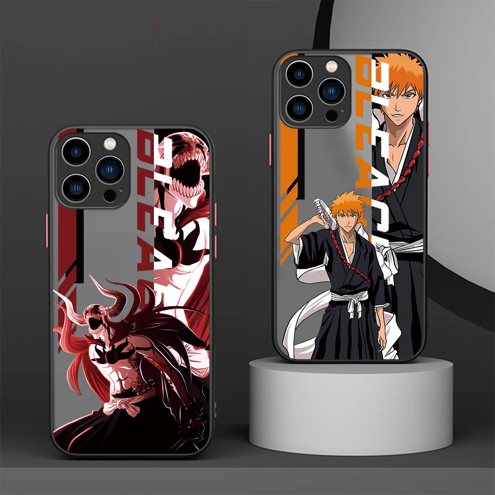 Bleach Kurosaki Ichigo for iPhone 16 15 14 13 12 Mini 11 Pro Max X XS XR 8 7 Plus SE Phone Case Frosted Translucent Cover