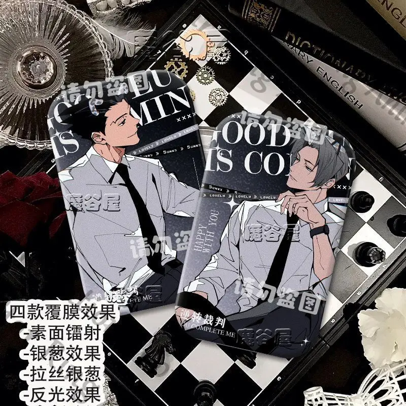 

Ace Attorney: Phoenix Wright、Miles Edgeworth reflect light Double flash square badge quadratic element cartoon ambitus gift