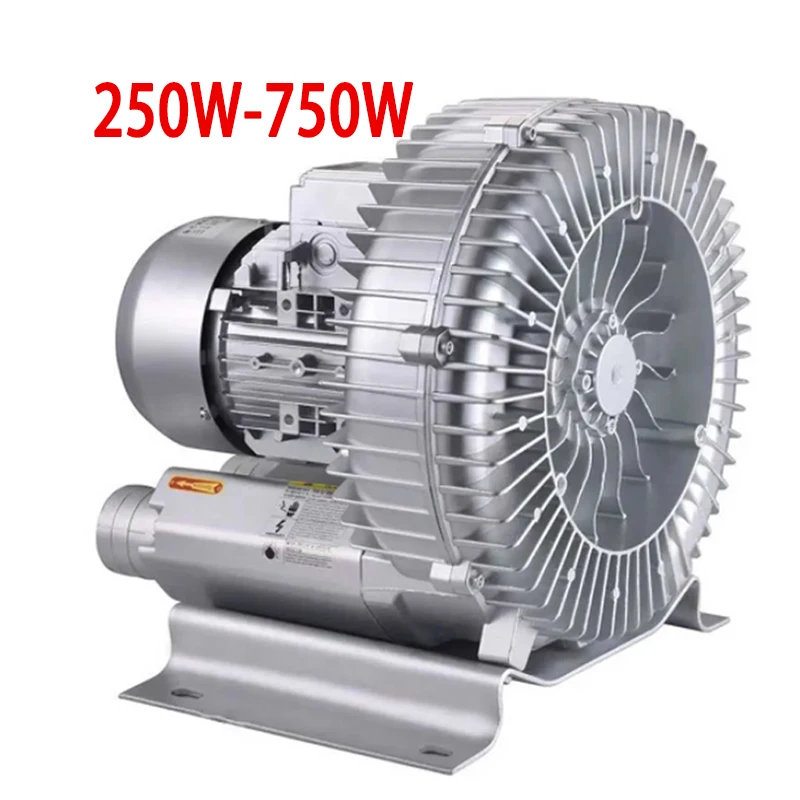 250 ~ 750W przemysłowa potężna dmuchawa wysokociśnieniowa odśrodkowa wirowa pompa próżniowa Vortex napowietrzacz do stawu 220V/380V