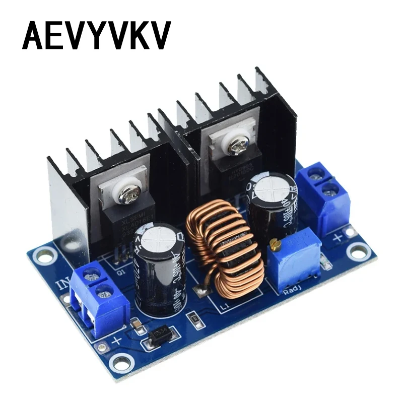 XH-M404 DC 4-40V 8A 200W Voltage Regulator Module Digital PWM Adjustabl DC-DC Step Down Voltage Regulator DC XL4016E1