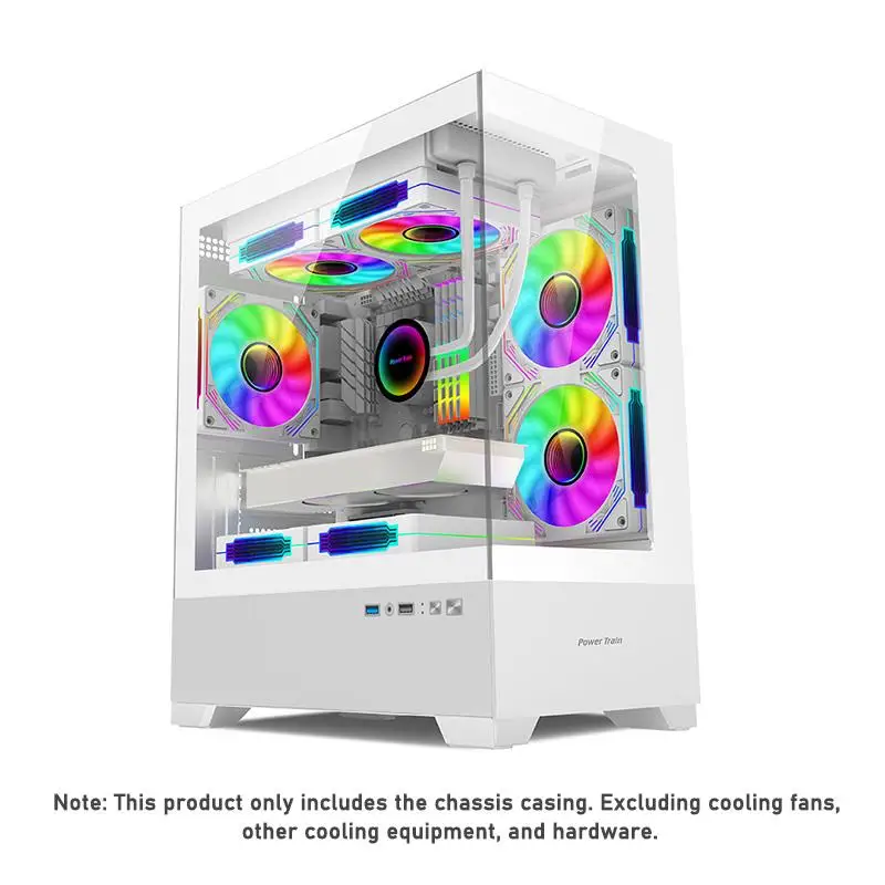 Top Illusionary Realm III Computer Case M-ATX/ITX Desktop Game Chassis ATX Power Supply SupportSide Transparent PC Case