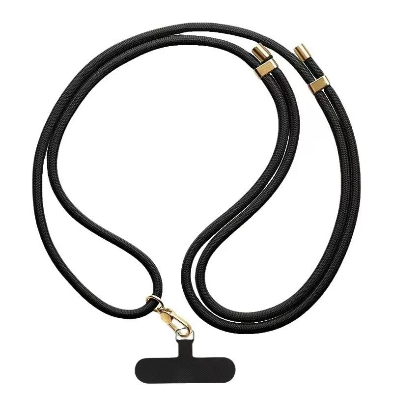 ストラップ - 調節可能な電話ストラップ クリップ ホルダー、すべての電話ケース用 厚さ 7mm (首 & ショルダー & クロスボディ / 手首)